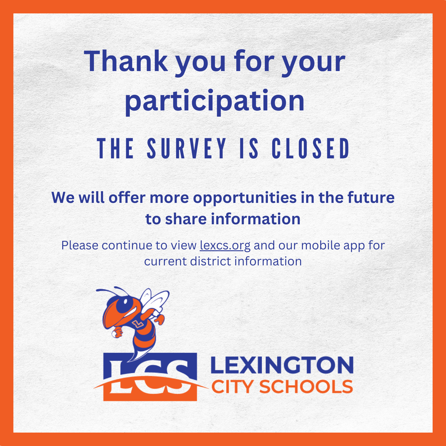 Thank you for you participation